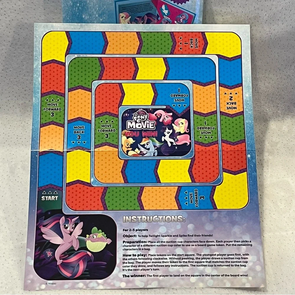 My Little Pony The Movie Stuck on Stories Book, Figures and Board Game